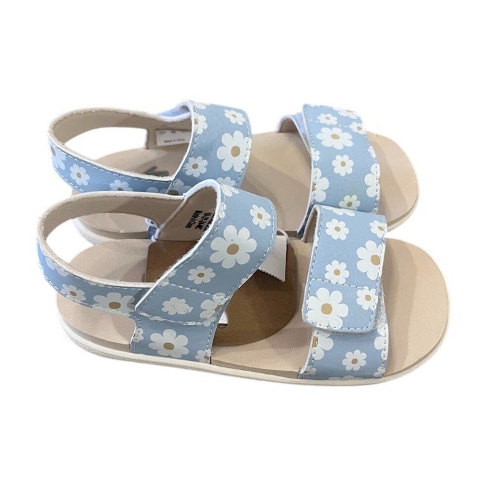 See Kai Run Basics Toddler Girls Strappy Sandals Blue‎ Daisy Floral Size 12